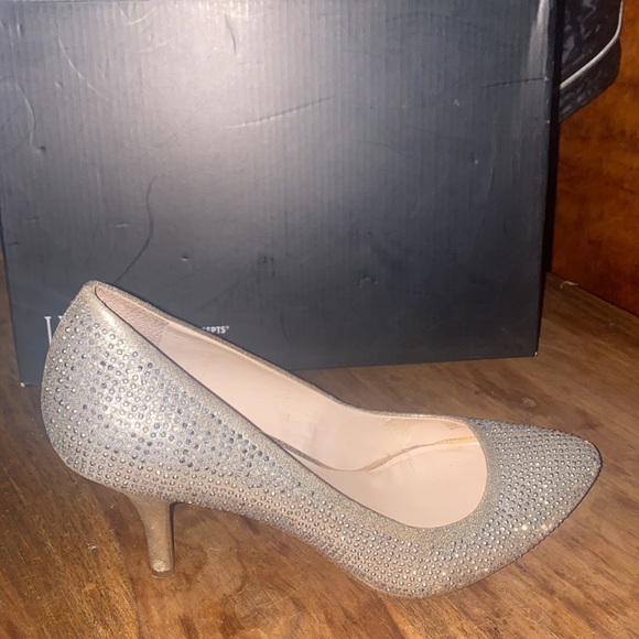 INC Zitah Crystal Embellished Pointed Toe Pumps - Picture 5 of 8